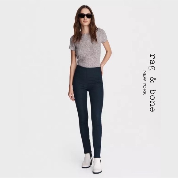 Rag & Bone Denim Pull On High Waisted Jeggings - Picture 1 of 4